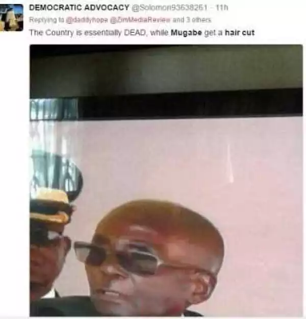Robert Mugabe Shows Off His New Haircut; And Comments From Zimbabweans Were Hilarious